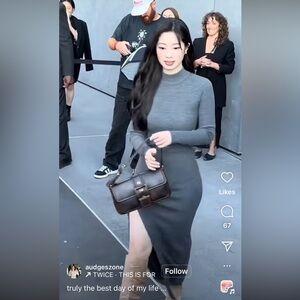 NWOT Michael Kors wool dress with adjustable slit